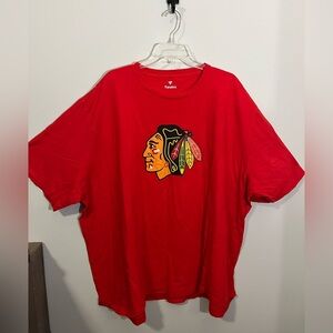 FANATICS Chicago Blackhawks Red Short Sleeve Tee